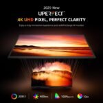 UPERFECT Portable Monitor 4K 23.8" QLED | 400 Nits 24" Large Monitor | 3840 x 2160 UHD 100% DCI-P3 | 1MS FreeSync | VESA and Support | Second Screen for Computer, PC and Video Game Consoles - Image 3