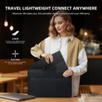 UPERFECT Portable Monitor 4K 23.8" QLED | 400 Nits 24" Large Monitor | 3840 x 2160 UHD 100% DCI-P3 | 1MS FreeSync | VESA and Support | Second Screen for Computer, PC and Video Game Consoles - Image 8