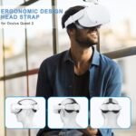 SUPERUS For Oculus Quest 2 Strap - Elite Strap Replacement for Meta/Oculus Quest 2, VR Accessories for Quest 2 - Enhanced Comfort, Reduce Head Pressure - with Adjustable Hinge - Imagen 6