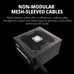 ENERMAX MAXPRO IV 750W Non-Modular Power Supply for ATX PC - Mesh Sleeve Cable - 120mm Silent Fan - Capacitor with 5 x 5-Way Protection Circuits, EMP750W - Image 5