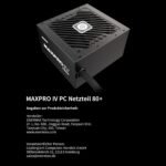 ENERMAX MAXPRO IV 750W Non-Modular Power Supply for ATX PC - Mesh Sleeve Cable - 120mm Silent Fan - Capacitor with 5 x 5-Way Protection Circuits, EMP750W - Image 8