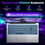 Laptop PC Gaming 15.6 Inch 16GB RAM 1TB SSD Laptop Processor i3-1025G1 Up to 3.4 GHz, Backlit Keyboard, Metal Case and Fingerprint Unlock - Imagen 7