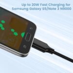 Vancle USB C to Micro USB 3.0 50CM, External Hard Drive Type C Cable, Compatible with Toshiba, Seagate, SSD Box, Galaxy S8/S9/S10, HDD Camera etc (2 Pack) - Imagen 5