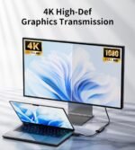 BHHB DisplayPort to HDMI with Latch, One-Way Transmission Suitable for High Definition TVs, Computers, Monitors, Desktops, Laptops, Projectors and More - Image 4