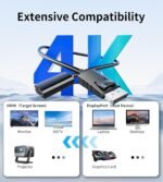 BHHB DisplayPort to HDMI with Latch, One-Way Transmission Suitable for High Definition TVs, Computers, Monitors, Desktops, Laptops, Projectors and More - Image 7