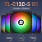 Thermalright TL-C12C-S X5 120mm ARGB CPU Fan, Quiet PWM Computer Fan with S-FDB Bearing, Up to 1550 RPM, For PC - Image 3