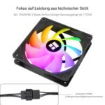 Thermalright TL-C12C-S X5 120mm ARGB CPU Fan, Quiet PWM Computer Fan with S-FDB Bearing, Up to 1550 RPM, For PC - Image 4