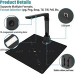 Portable Book Scanner A3/A4 18MP HD with OCR, USB Display with Fast Scan and Adjustable LED, for Study and Library - Image 3