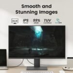 BenQ GW2491E Gaming Monitor 24 Inch, 100Hz, IPS, FHD 1080p, Eye-Care, HDMI, DisplayPort, Ultra-Thin Bezel, TUV Certified, Flicker-Free, Low Blue Light Plus, Eye-CareU (2025 New) - Image 3