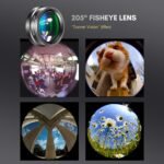 Upgraded 4 in 1 COSULAN Phone Camera Lens Kit, Comes with 22X Telephoto Lens, 205° Fisheye Lens, 4K 0.67X Wide Angle Lens, 25X Macro Lens, Clip and Mini Tripod for iPhone - Imagen 5