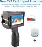 Handheld Portable Inkjet Printer With 4.3 Inch LED Touch Screen - High Definition Codes - Image 5