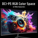 Itek GGC Monitor - 23.6" Curved R1500 Display, FHD 1920x1080 Resolution, Rapide VA Panel, 200 Hz, 16:9, 1 ms, HDMI, DP, Adaptive Sync - Imagen 6