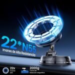 GizmoVine Magnetic Car Phone Mount, Vacuum Suction, 360° Adjustable Dashboard/Windshield/Air Vent Mount, 78LBS Suction, Compatible with MagSafe for iPhone 12-16 - Image 5