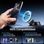 GizmoVine Magnetic Car Phone Mount, Vacuum Suction, 360° Adjustable Dashboard/Windshield/Air Vent Mount, 78LBS Suction, Compatible with MagSafe for iPhone 12-16 - Image 7