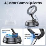 GizmoVine Magnetic Car Phone Mount, Vacuum Suction, 360° Adjustable Dashboard/Windshield/Air Vent Mount, 78LBS Suction, Compatible with MagSafe for iPhone 12-16 - Image 8