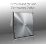 ASUS SDRW-08U5S-U 8X External DVD Writer, Metal Cover (Aluminium), Pedestal Design, Compatible with Mac, 12.9 mm Ultra Thin, M-Disc Support, Disc Encryption - Image 3