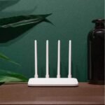 Xiaomi 4C Router | Fiber Optic 300 Mbps | 64 MB Memory | Wireless Dual Band | WiFi with 4 Omnidirectional Antennas | White - Imagen 4