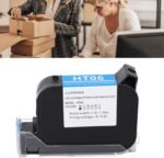 Black Ink Cartridge 42 Ml Portable Inkjet Printer 12.7mm Fast Drying for Wood, Acrylic, Aluminum, Paper, Plastic, Metal, Glass, Labels, - Imagen 3