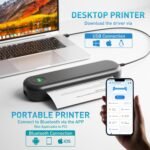 Bisofice L86 300dpi Portable A4 Printer for Travel Thermal Printer A4 Portable Printer Bluetooth Portable Printer Compatible with 2''/3''/4''/8'' A4 Thermal Paper Compatible with Android/iOS - Image 4