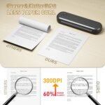 Bisofice L86 300dpi Portable A4 Printer for Travel Thermal Printer A4 Portable Printer Bluetooth Portable Printer Compatible with 2''/3''/4''/8'' A4 Thermal Paper Compatible with Android/iOS - Image 6