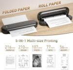 Bisofice L86 300dpi Portable A4 Printer for Travel Thermal Printer A4 Portable Printer Bluetooth Portable Printer Compatible with 2''/3''/4''/8'' A4 Thermal Paper Compatible with Android/iOS - Image 7