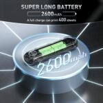 Bisofice L86 300dpi Portable A4 Printer for Travel Thermal Printer A4 Portable Printer Bluetooth Portable Printer Compatible with 2''/3''/4''/8'' A4 Thermal Paper Compatible with Android/iOS - Image 9