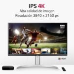 LG 27UP85NP-W.BEU - 4K UHD Monitor 27 inches, IPS LED Panel: 3840x2160, HDMIx2, DPx1, USB-Cx1, USB-Ax2, 5ms, 240Hz, Universal Connectivity, Adjustable Tilt, White - Image 4