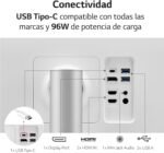 LG 27UP85NP-W.BEU - 4K UHD Monitor 27 inches, IPS LED Panel: 3840x2160, HDMIx2, DPx1, USB-Cx1, USB-Ax2, 5ms, 240Hz, Universal Connectivity, Adjustable Tilt, White - Image 6