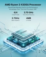 ACEMAGICIAN K1 Mini PC, AMD Ryzen 4300U (up to 3.7GHz), 16GB DDR4 RAM 512GB SSD, Radeon Graphics, Windows 11 Pro, WiFi 5 | BT 4.2, 4K Triple Display, Mini Computer for Office and Home - Imagen 4