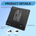 Aivane CD/DVD Burner External USB 3.0 and Type-C, Ultra-Slim CD/DVD +/-RW Drive Porttil Burner External DVD Reader for Windows 11/10/8/7/XP/Vista Linux MacOS Laptop Desktops - Image 8