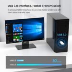 Tenda Wi-Fi 6 AX1800 USB Dual Band MU-MIMO Adapter 1800Mbps for PC/Laptop - Only Compatible with Windows 11 and 10, U18 White, U18 AX1800 - Imagen 5