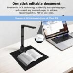 12MP Portable Document Camera, Professional Book Scanner, A3/A4 Document Scanner, Quick Scanner, Size Capture, OCR SCA Scanner for Windows/Linux and macOS Available - Imagen 4