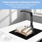 12MP Portable Document Camera, Professional Book Scanner, A3/A4 Document Scanner, Quick Scanner, Size Capture, OCR SCA Scanner for Windows/Linux and macOS Available - Imagen 5