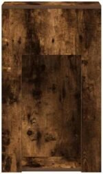 Eleganz Armario para ordenador con cajón de roble ahumado, 30 x 44 x 74 cm, material de madera, muebles de oficina para oficinas grandes, duradero y ahorra espacio - Image 5