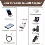 Micro SD Card Reader USB C, OTG USB C with USB A Adapter, TF OTG Reader for Type-C Mobile and Portable, Compatible with Android, iPhone 15 16, Windows and Mac, Metal Body, with LED Indicator - Imagen 5