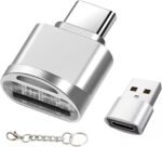 Micro SD Card Reader USB C, OTG USB C with USB A Adapter, TF OTG Reader for Type-C Mobile and Portable, Compatible with Android, iPhone 15 16, Windows and Mac, Metal Body, with LED Indicator - Imagen 8