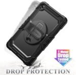 SEYMAC stock Case for Samsung Galaxy Tab A11+ Plus/A9+ Plus 11'' 2025/2023, Heavy Duty Case with Screen Protector, Rotating Stand/Hand Strap and Pencil Holder, Black - Image 7