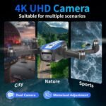 LE-IDEA GPS Drone with 4K Camera for Adults, Drone with 4.5 Inch Screen, GPS Intelligent Return, 3 Speed Modes, Brushless Motors, IDEA36LCD for Beginners and Adults - Imagen 5