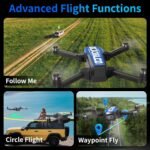 LE-IDEA GPS Drone with 4K Camera for Adults, Drone with 4.5 Inch Screen, GPS Intelligent Return, 3 Speed Modes, Brushless Motors, IDEA36LCD for Beginners and Adults - Imagen 6