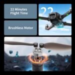 LE-IDEA GPS Drone with 4K Camera for Adults, Drone with 4.5 Inch Screen, GPS Intelligent Return, 3 Speed Modes, Brushless Motors, IDEA36LCD for Beginners and Adults - Imagen 8