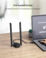 AX1800 WiFi 6 Adapter High Gain USB WiFi Dongle for Desktop PC Laptop Long Range Wireless Network Adapter 5GHz 1201Mbps 2.4G 574Mbps MU-MIMO Wi-Fi 6 USB - Imagen 6