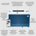 HP Color LaserJet Pro 4202dw 4RA88F, A4 Automatic Double-Sided Printer, 33ppm, USB, USB Port, Wi-Fi, Gigabit Ethernet, Smart, LCD, Blue - Imagen 4