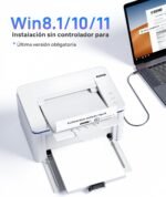 PANTUM BP2309W WiFi Monochrome Laser Printer, Small for Home and Office (A4, 20 ppm, Wi-Fi Direct, Bluetooth, USB, AirPrint, Mopria), with 1 Original Start Toner - Imagen 3