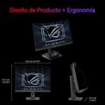 ASUS ROG Strix XG32WCMS 32-Inch USB Type-C Gaming Monitor 2560x1440, Curved, 280Hz (over 144Hz), 1ms (GTG), Fast VA, Extreme Low Motion Blur Sync, Tripod Stand, HDR - Imagen 8