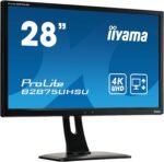 iiyama B2875UHSU-B1 28 Inch TN LCD (sRGB: 102 Percent,NTSC: 72 Percent),1ms,4K UHD 3840x2160,FreeSync ,300 cd/m² Brightness,1x HDMI,1 x DisplayPort,1 x VGA,1xDVI 3 x USB,2 x 2.5W Speakers,HA Stand - Imagen 3