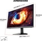 KOORUI G2711P 27" Full HD Gaming Monitor Fast IPS, 200Hz, GTG 1ms, Adaptive Sync, 1920x1080, HDR400, 2xHDMI 2.0, DP 1.4, Tilt, VESA - Image 4