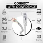 Mr. Tronic Bulk Cat 6 Ethernet Cable 1000ft, Bulk LAN Network Cable for Fast & Reliable Internet - AWG24 Cat6 Bulk, 1Gbps Internet 250MHz UTP CCA (305 Meters, Grey) - Imagen 5