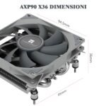 TR AXP90-X36 Low Profile CPU Air Cooler, 36mm Height, PWM TL-9015 Slim Fan, AGHP Technology, for AMD AM4/Intel 1150/1151/1155/1156/1200(AXP90 X36) - Imagen 7