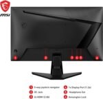 MSI G255F - 24.5" Gaming Monitor, FHD (1920x1080), 180 Hz / 1ms, Adaptive-Sync, Display Port 1.2a, HDMI 2.0b, Black - Image 4