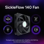 Cooler Master NR200P MAX SFF Small Form Factor Mini-ITX Case, Custom 280mm AIO, 850W SFX Gold PSU, Triple Slot Vertical Mount GPU, PCIe Gen4 Riser, Tempered Glass or Vented Panel (NR200P-MCNN85-SL0) - Image 9